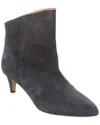 Isabel Marant Dripi Suede Bootie In Blue