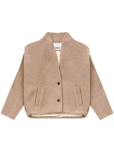 Isabel Marant Drogo Jacket In Taupe