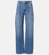 Isabel Marant Drolane High-rise Straight Jeans In Blue