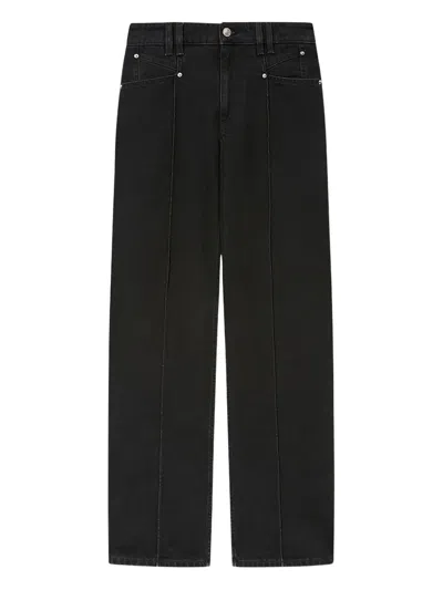 Isabel Marant Drolane Seam Jeans In Black