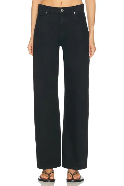 Isabel Marant Dromie Straight Leg In Black