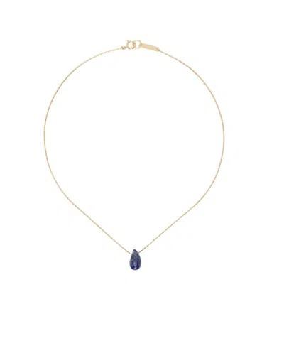 Isabel Marant Gold Small Drop Necklace In Yellow