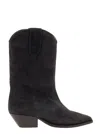 Isabel Marant 'duerto' Beige Western Style Boots In Suede Woman