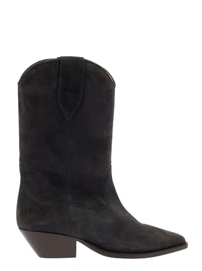 ISABEL MARANT ISABEL MARANT WOMEN 'DUERTO' BEIGE WESTERN STYLE BOOTS IN SUEDE WOMAN