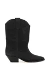 Isabel Marant Ankle Boots In Luxurious Calf Velvet Leather With Sleek Design And Quality Finish