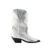 ISABEL MARANT DUERTO BOOTS - LEATHER - SILVER