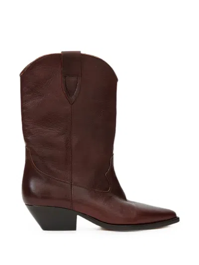 Isabel Marant Duerto Boots In Burgundy