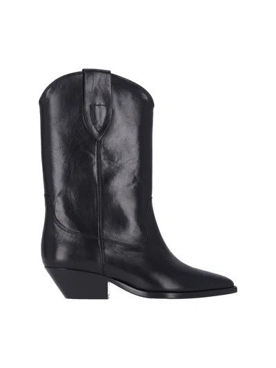 Isabel Marant Duerto Cowboy Boots In Black