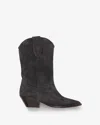 Isabel Marant Duerto Leather Boots In Gray