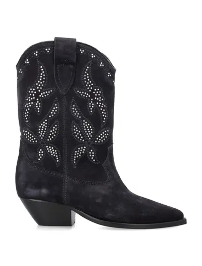 Isabel Marant Black Duerto Suede Boots