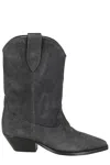 Isabel Marant Duerto Pointed-toe Suede Heeled Cowboy Boots In Fk
