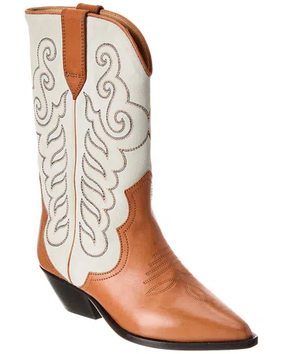 Isabel Marant Duerto Leather & Suede Cowboy Boot In Multi