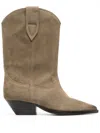 Isabel Marant Duerto Leather Boots In Green