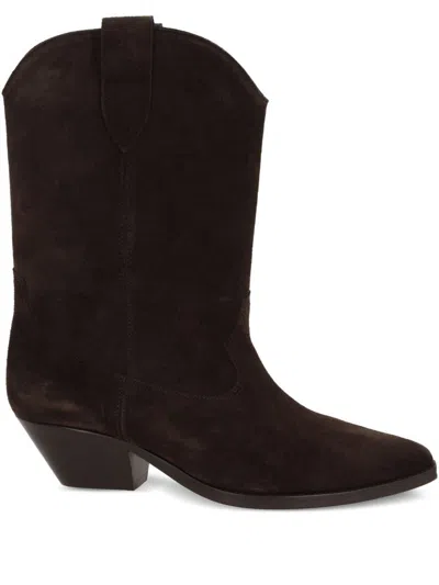 Isabel Marant Duerto Leather Boots In Brown