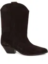 Isabel Marant Ankle Boots In Luxurious Calf Velvet Leather With Sleek Design And Quality Finish