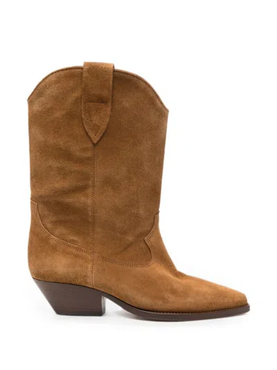 Isabel Marant Duerto Leather Boots In Animal Print