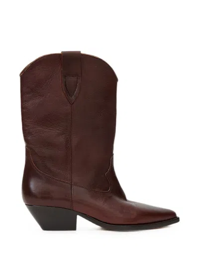 Isabel Marant Duerto Leather Boots In Brown