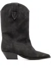 Isabel Marant Duerto Leather Boots In Gray