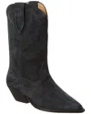 Isabel Marant Duerto Suede Boot In Black