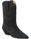 Isabel Marant Duerto Suede Boot In Black
