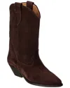 Isabel Marant Duerto Suede Cowboy Boot In Brown