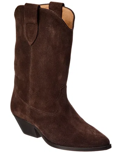 Isabel Marant Duerto Suede Cowboy Boot In Brown