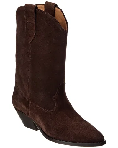 Isabel Marant Suede Calf Leather Flat Shoes For Women In Brown