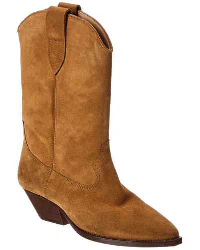 Isabel Marant Duerto Suede Cowboy Boot In Brown