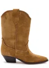 Isabel Marant Duerto Suede Western Boots In Tan