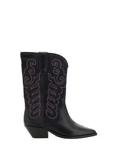 Pre-owned Isabel Marant Duerto Texan Boots In Black