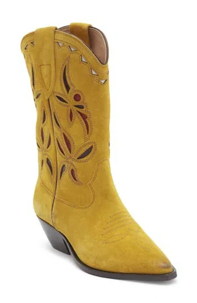 Isabel Marant Duerto Western Boot In Orange
