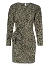 Isabel Marant Dulce Patterned Mini Dress In Animal Print