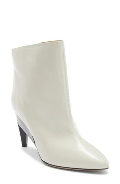 Isabel Marant Dylvee Pointed Toe Boot In White