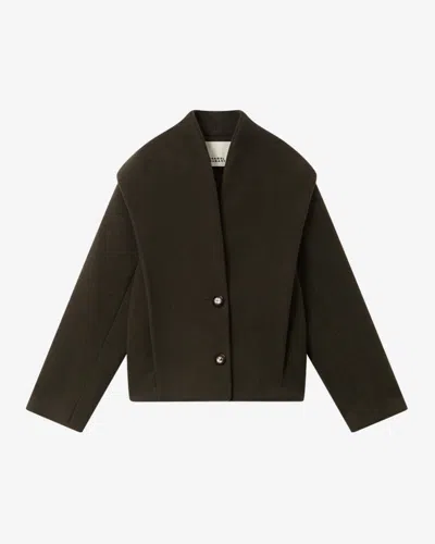 Isabel Marant Dyogo Coat In Brown