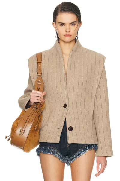 Isabel Marant Dyogo Jacket In Brown