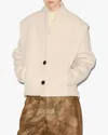 Isabel Marant Dyogo Long Sleeve Coat In Ecru In Neutral