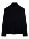 Isabel Marant Dyogo Padded Coat With Buttons In Blue