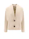 Isabel Marant Dyogo Wool Blend Jacket In Neutral