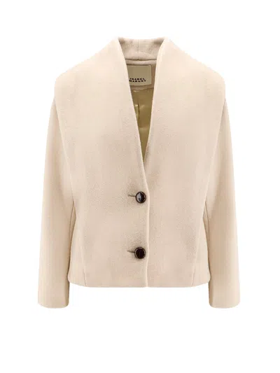 Isabel Marant Dyogo Wool Blend Jacket In Neutral