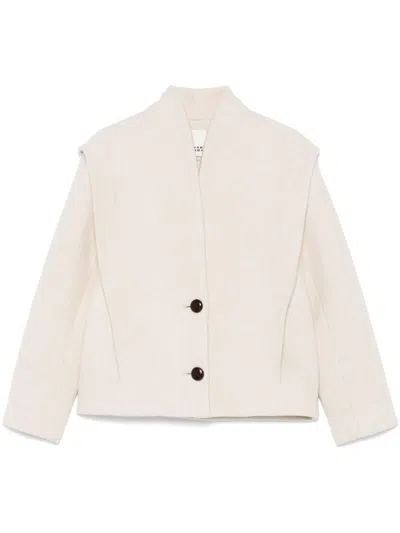 Isabel Marant Dyogo Wool Jacket In Neutral
