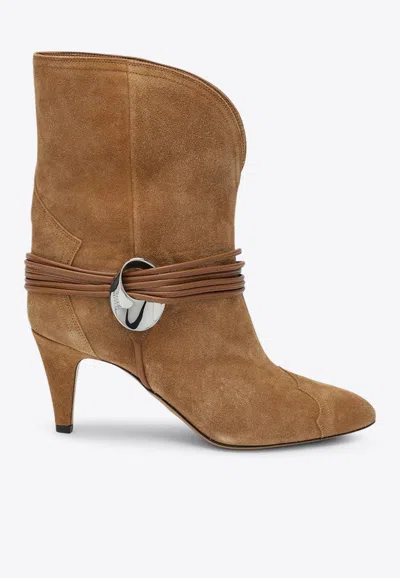 ISABEL MARANT DYTHO 75 POINTED SUEDE BOOTS