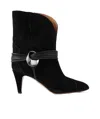 Isabel Marant Dytho Embellished Ankle Boots In Black