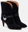 Isabel Marant Dytho Embellished Ankle Boots In Black