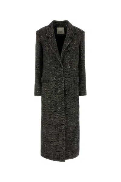 Isabel Marant Ealine-gd Tailored Coat In Black