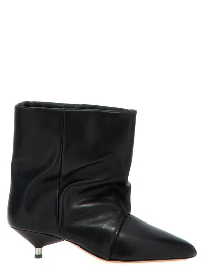 Isabel Marant Cone Heel 'ebbi' Ankle Boots In Black