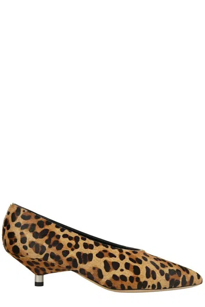 Isabel Marant Ebisa Leopard Printed Pumps In Multicolor