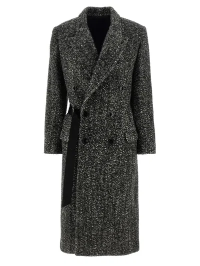 Isabel Marant 'ebyane' Coat In Gray