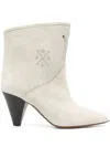 Isabel Marant Ecru 75mm Loline Boots In White