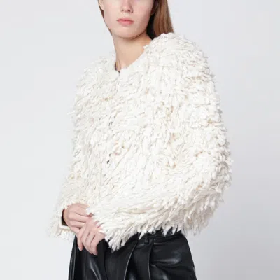 Isabel Marant Ecru Alpaca And Wool-blend Cardigan In Multi