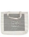 Isabel Marant Ecru Coated/waterproof Canvas Graphic Tote (authentic Pre-loved)